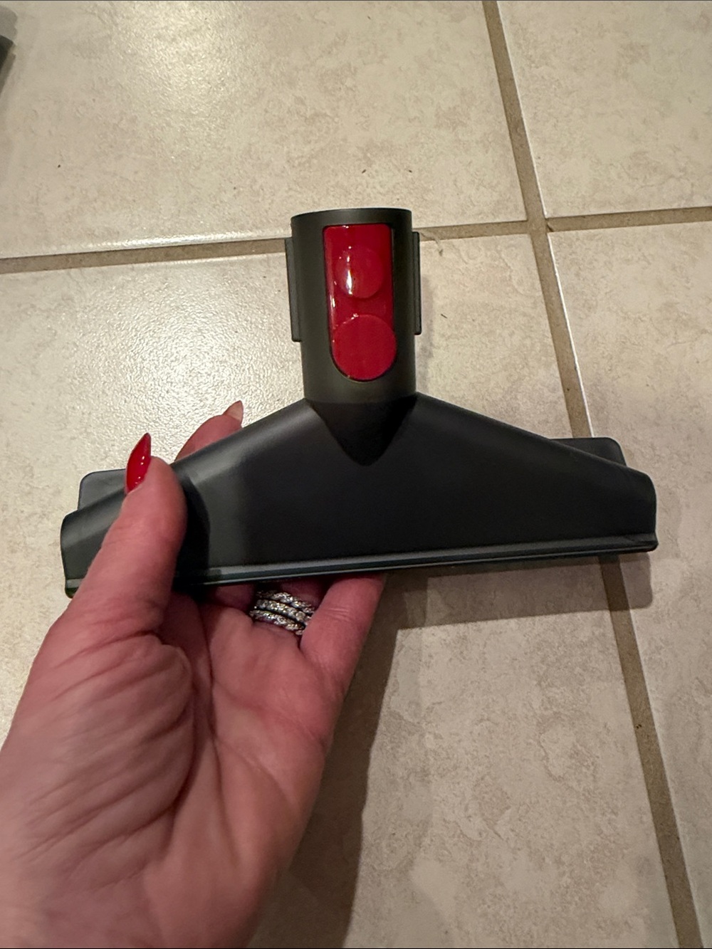 Dyson Gray and Red Vacuum Nozzle Set